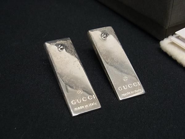 1 иен GUCCI Gucci SV925 plate серьги аксессуары женский мужской оттенок серебра FA4590