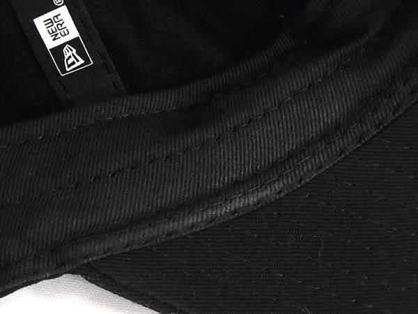 1円 ■美品■ Yohji Yamamoto ヨウジヤマモト ニューエラ コラボ コットン100％ ベースボールキャップ 帽子 メンズ ブラック系 FA4680_画像7