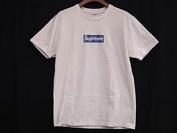 1 jpy # beautiful goods # Supreme Supreme box Logo cotton 100% T-shirt short sleeves tops Western-style clothes men's lady's white group DA6896
