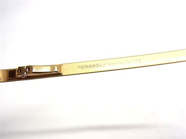 1円 ■美品■ CHANEL シャネル 4092-B c.102/8Z 62□15 120 ココマーク ラインストーン サングラス メガネ 眼鏡 ゴールド系 BJ2819_画像4