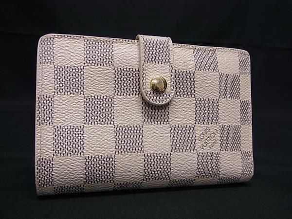 1円 ■美品■ LOUIS VUITTON ルイヴィトン N61676 ダミエアズール ポルトフォイユ ヴィエノワ がま口 二つ折り 財布 ウォレット BJ2859の画像1