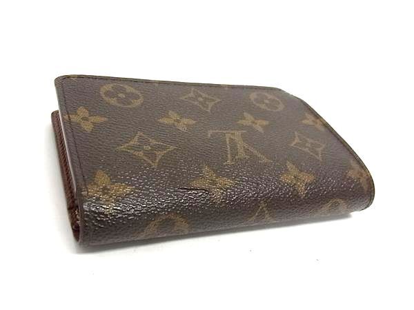 1円 LOUIS VUITTON ルイヴィトン M61663 モノグラム ポルトモネ ビエ ヴィエノワ がま口 二つ折り 財布 ウォレット ブラウン系 BJ2990_画像2