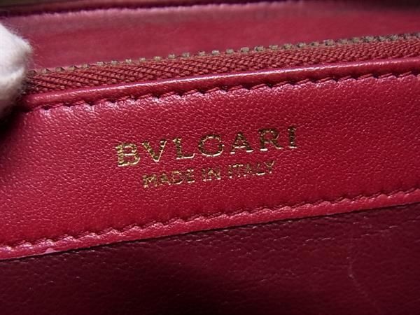 1円 ■美品■ BVLGARI ブルガリ レザー ラウンドファスナー 長財布 ウォレット 札入れ 小銭入れ レディース ベージュ系 BJ2955_画像5