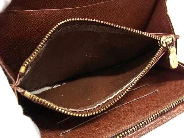 1円 LOUIS VUITTON ルイヴィトン ポルト モネ ジップ M61727 モノグラム ラウンドファスナー ウォレット 長財布 ブラウン系 AW8181_画像4