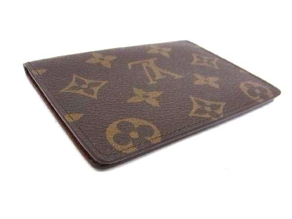 1円 LOUIS VUITTON ルイヴィトン M60533 ポルト 2 カルト ヴェルティカル モノグラム カードケース カード入れ ブラウン系 AW8209_画像2