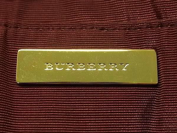 1円 BURBERRY バーバリー ノバチェック キャンバス×レザー ハンドバッグ トートバッグ ショルダー レディース ベージュ系 AZ2276の画像6