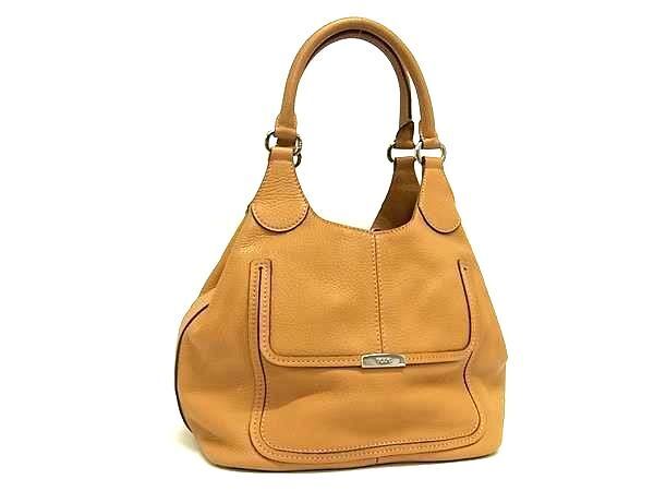 1円 ■極美品■ TODS トッズ レザー ハンドバッグ ショルダー トート 肩掛け レディース ブラウン系 AZ1033_画像1