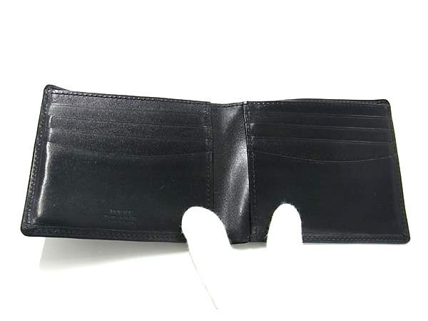 1 jpy # ultimate beautiful goods # PORTER Porter Yoshida bag leather folding twice purse wallet . inserting card inserting men's black group AW8261