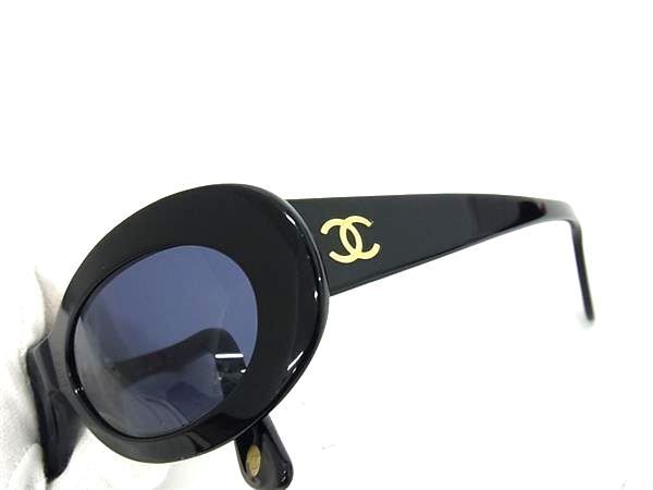 1円 ■美品■ CHANEL シャネル 5007 c.501/91 ココマーク サングラス メガネ 眼鏡 レディース メンズ ブラック系 AW8285の画像3