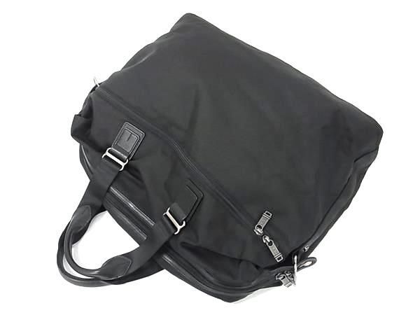 1 иен # прекрасный товар # TUMI Tumi 22353DHkesla- Large da полный нейлон парусина 2WAY ручная сумочка сумка "Boston bag" оттенок черного FA6208