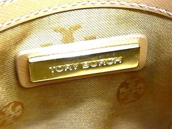 1 иен # прекрасный товар # TORY BURCH Tory Burch кожа 2WAY Cross корпус ручная сумочка большая сумка плечо женский оттенок коричневого BK1152