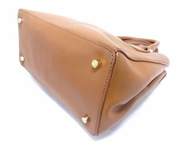 1 иен # прекрасный товар # TORY BURCH Tory Burch кожа 2WAY Cross корпус ручная сумочка большая сумка плечо женский оттенок коричневого BK1152