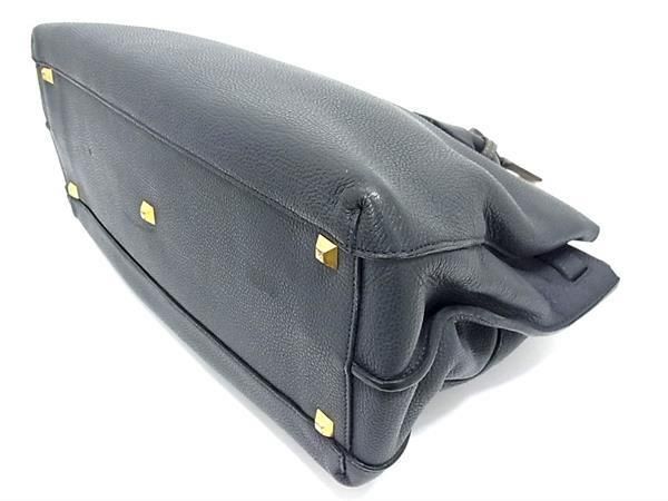 1 jpy # beautiful goods # MCM M si- M leather handbag tote bag men's lady's dark gray series BK1129