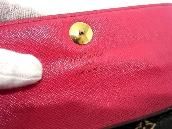 1円 LOUIS VUITTON ルイヴィトン M93747 モノグラムマルチカラー ポルトフォイユ サラ 二つ折り 長財布 ブラック系 AX6232の画像6