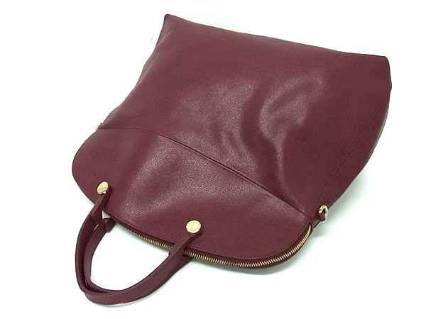 1 jpy # beautiful goods # FURLA Furla pie pa- leather 2WAY handbag shoulder bag lady's wine red series FB0613