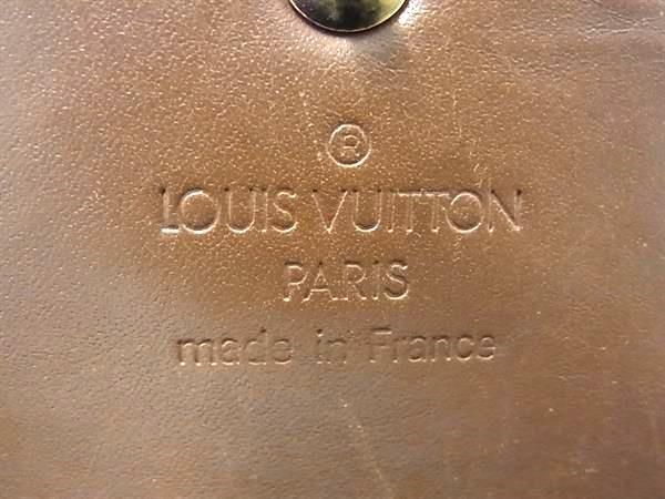 1円 LOUIS VUITTON ルイヴィトン M91166 モノグラムヴェルニ ポルトトレゾールインターナショナル 三つ折り 長財布 ブロンズ AX6391の画像7