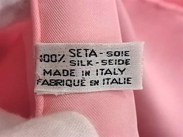 1 jpy # beautiful goods # CELINE Celine Macadam silk 100% total pattern scarf stole shawl lady's pink series × multicolor FA4343