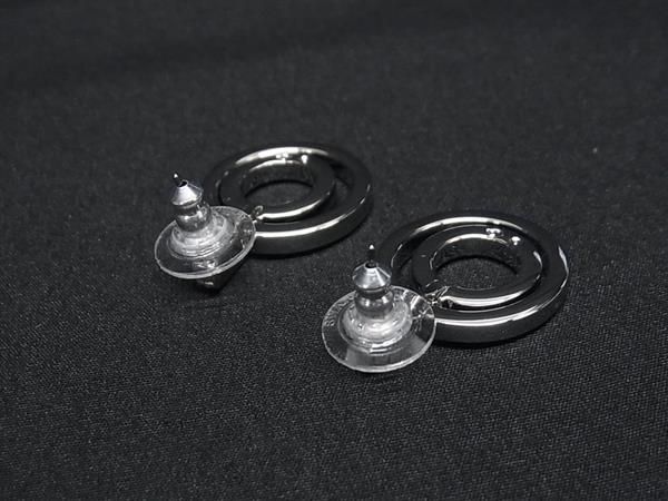 1円 ■新品同様■ SWAROVSKI スワロフスキー ラインストーン ネックレス ピアス アクセサリー 2点セット シルバー系 AS9652の画像3