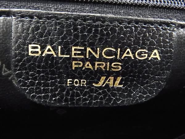 1円 BALENCIAGA バレンシアガ レザー クロスボディ ショルダーバッグ 斜め掛け レディース ブラック系 AY2777_画像6