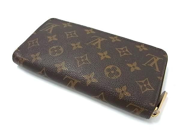 1円 LOUIS VUITTON ルイヴィトン M60017 モノグラム ジッピーウォレット ラウンドファスナー 長財布 レディース ブラウン系 AW5527_画像2