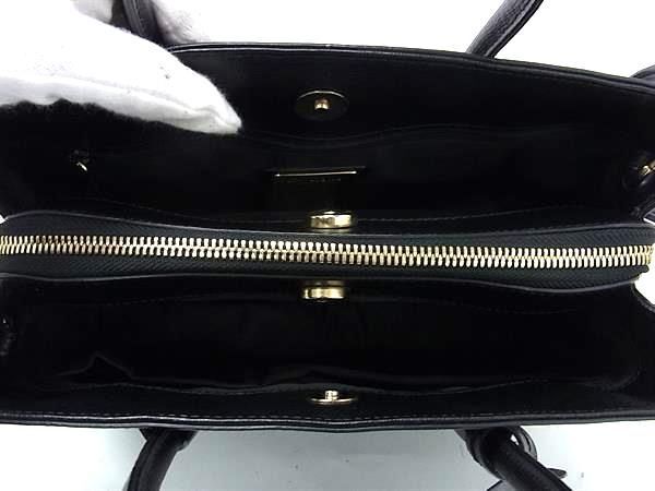 1 jpy # ultimate beautiful goods # FURLA Furla tesa leather 2WAY Cross body shoulder handbag tote bag lady's black group AZ2496