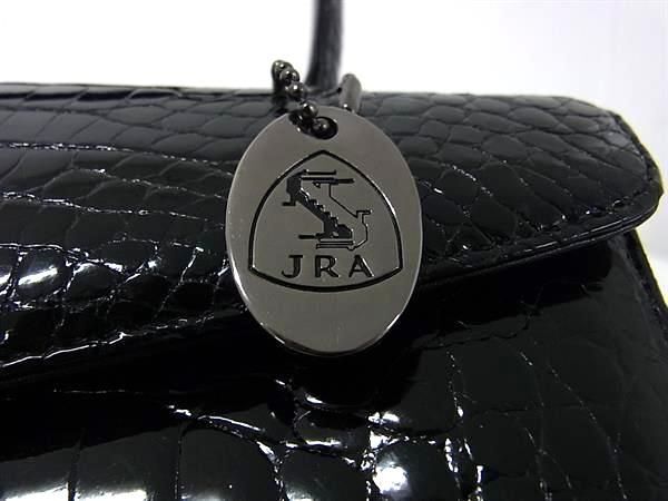 1 иен # первоклассный # подлинный товар #JRA легализация # превосходный товар # BAGFAN сумка вентилятор крокодил one руль ручная сумочка женский оттенок черного AZ2513