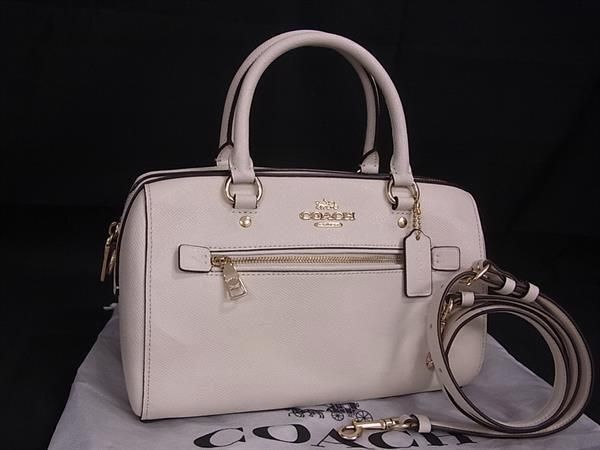 1 jpy # beautiful goods # COACH Coach F79946 low one sa che ru leather 2WAY handbag shoulder bag diagonal .. ivory series AZ3145