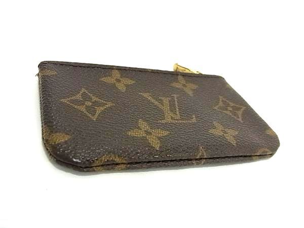 1円 ■美品■ LOUIS VUITTON ルイヴィトン M62650 モノグラム ポシェット クレ コインケース コインパース 小銭入れ ブラウン系 AX6353の画像2