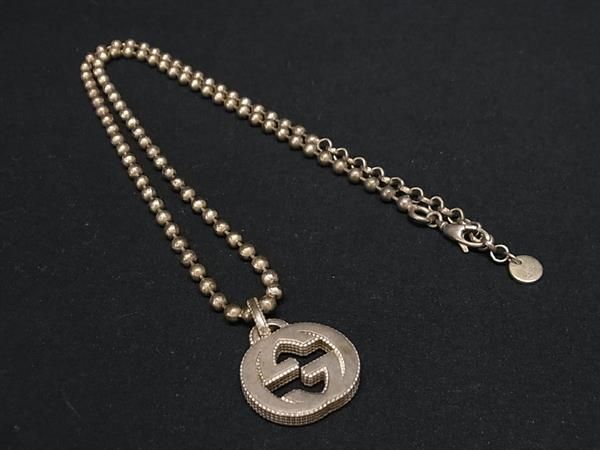 1円 GUCCI グッチ インターロッキングG SV925 ネックレス ペンダント アクセサリー レディース メンズ シルバー系 BL0514の画像1