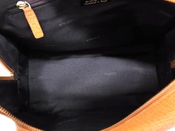 1 иен # как новый # LOEWE Loewe кожа ручная сумочка большая сумка женский orange серия EA2244