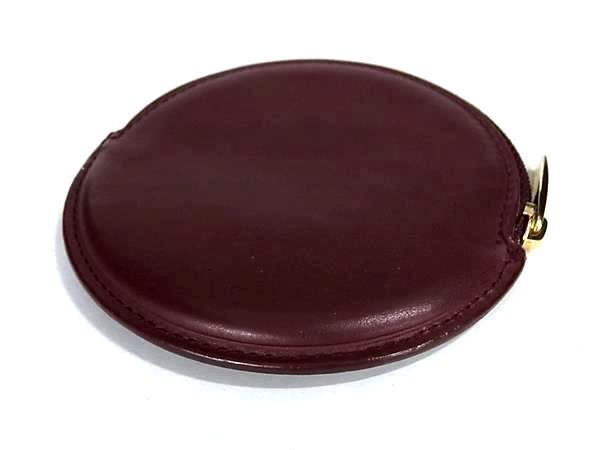 1 jpy # beautiful goods # Cartier Cartier Must line leather coin case coin perth change purse . lady's men's bordeaux series FA7426