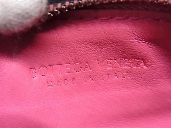 1 иен BOTTEGA VENETA Bottega Veneta сетка кожа чехол для пропуска футляр для карточек ячейка для монет карта inserting розовый серия AY2313