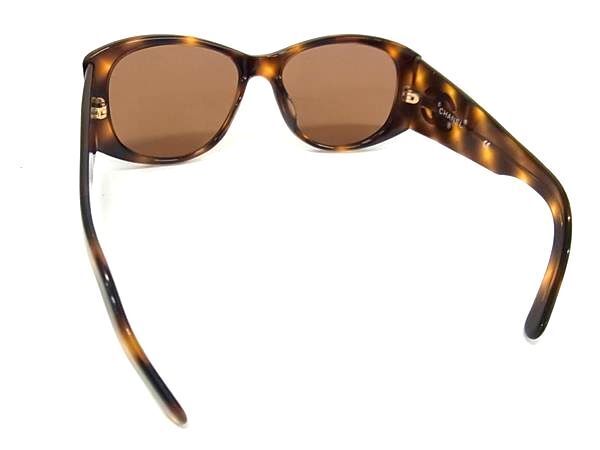 1 jpy CHANEL Chanel 05246 91235 here Mark tortoise shell style sunglasses glasses glasses lady's men's brown group AW8766