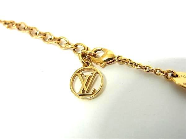 1円 ■美品■ LOUIS VUITTON ルイヴィトン M61083 エセンシャルV ネックレス ペンダント アクセサリー レディース ゴールド系 AW9254_画像3