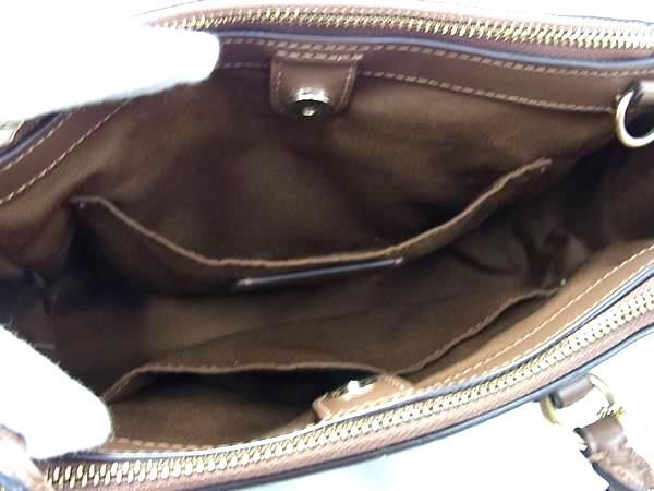 1 jpy # beautiful goods # COACH Coach F67027 signature Mini surrey Carry all PVC 2WAY handbag shoulder brown group AZ2921