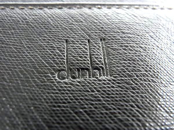 1 иен # превосходный товар # dunhill Dunhill кожа складывающийся пополам длинный кошелек бумажник . inserting карта inserting мужской оттенок черного AY2690