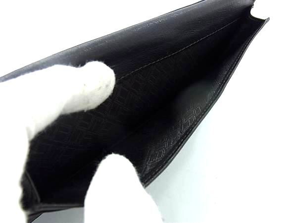 1 иен # превосходный товар # dunhill Dunhill кожа складывающийся пополам длинный кошелек бумажник . inserting карта inserting мужской оттенок черного AY2690