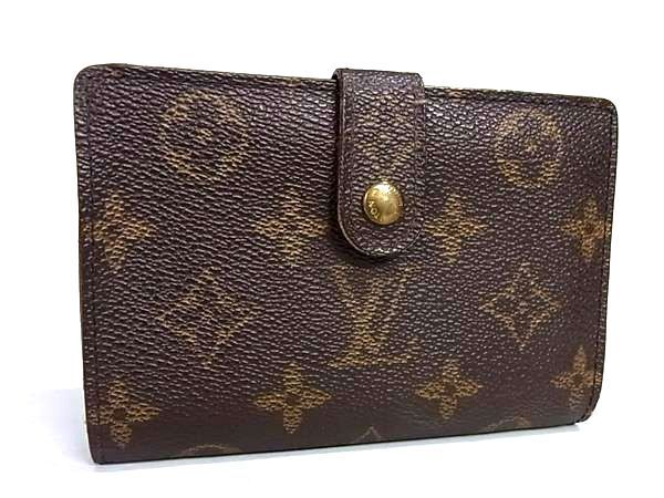 1円 LOUIS VUITTON ルイヴィトン M61663 モノグラム ポルトモネ ビエ ヴィエノワ がま口 二つ折り 財布 ウォレット ブラウン系 AZ3883_画像1