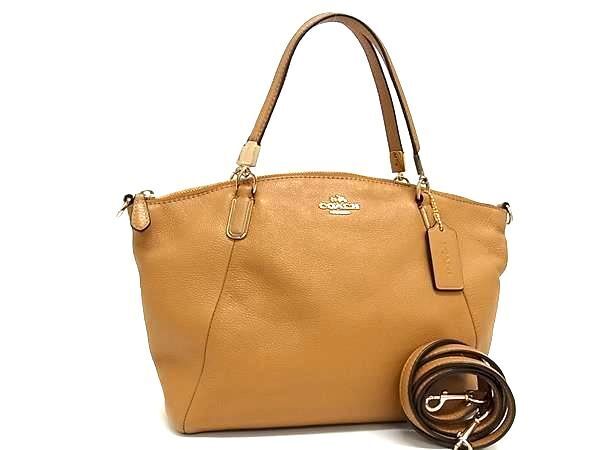 1 jpy # ultimate beautiful goods # COACH Coach F34493 leather 2WAY handbag shoulder bag tote bag shoulder .. bag lady's brown group AW9634