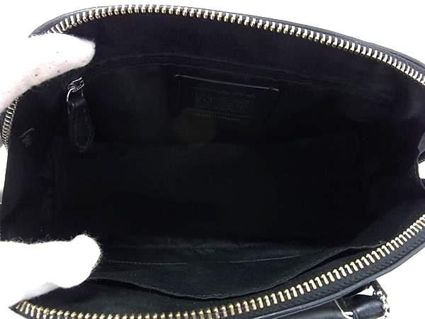 1 jpy # ultimate beautiful goods # COACH Coach F58295 signature PVC× leather handbag lady's gray series × black group BF7738