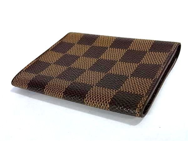 1円 ■美品■ LOUIS VUITTON ヴィトン N62920 ダミエ アンヴェロップ カルト ドゥ ヴィジット カードケース 名刺入れ ブラウン系 AZ3947_画像2