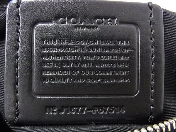 1 jpy # as good as new # COACH Coach F57514 floral Chris ti Carry all PVC 2WAY handbag shoulder black group AW8957