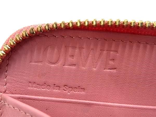 1 иен LOEWE Loewe дыра g овечья кожа раунд застежка-молния длинный кошелек бумажник . inserting кошелек для мелочи . карта inserting женский оттенок черного AY2390