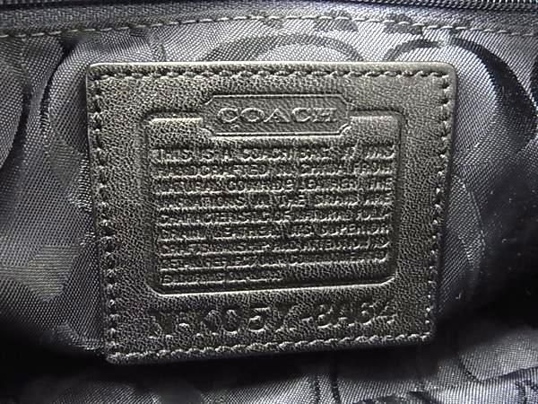 1 jpy # beautiful goods # COACH Coach 8A64 leather one shoulder bag handbag shoulder .. bag lady's black group BK1416