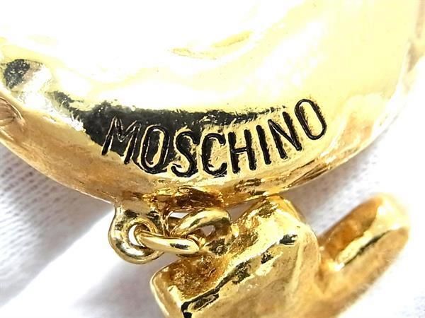 1 jpy # ultimate beautiful goods # MOSCHINO Moschino moon month Cross pin brooch pin badge accessory men's lady's gold group AW8942