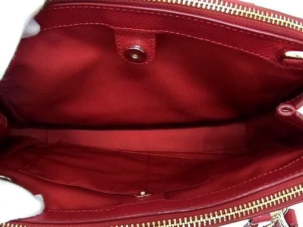 1 jpy # beautiful goods # COACH Coach leather 2WAY Cross body handbag shoulder bag diagonal .. lady's red group BK1289