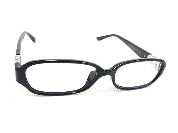 1円 ■美品■ Salvatore Ferragamo フェラガモ SF2632A ガンチーニ 度入り メガネ 眼鏡 メンズ レディース ブラック系 AY2692_画像1