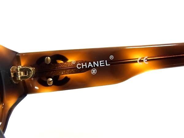 1 jpy # beautiful goods # CHANEL Chanel 01452 91235 here Mark tortoise shell style sunglasses glasses glasses lady's brown group AZ3918