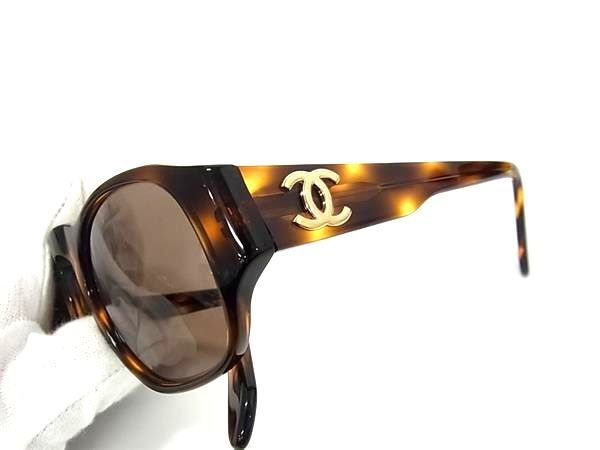 1 jpy # beautiful goods # CHANEL Chanel 01452 91235 here Mark tortoise shell style sunglasses glasses glasses lady's brown group AZ3918