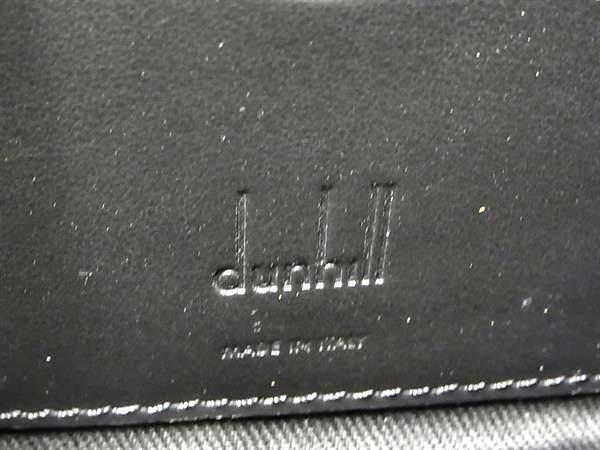 ■極美品■ dunhill ダンヒル レザー 総柄 ショルダーバッグ クロスボディ メンズ ブラック系×グレー系 FC0121_画像9